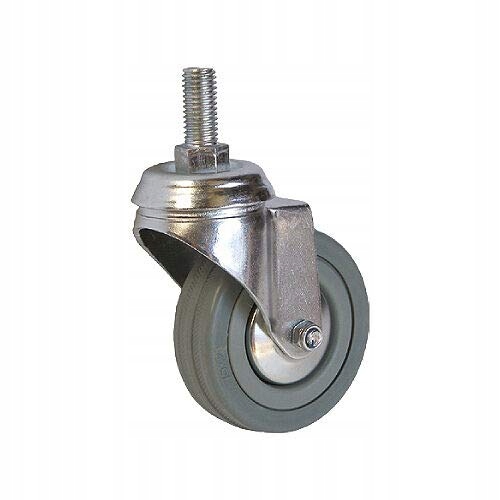 KOŁO OBROTOWE SZARE KÓŁKO 100 mm TRZPIEŃ M12 3062