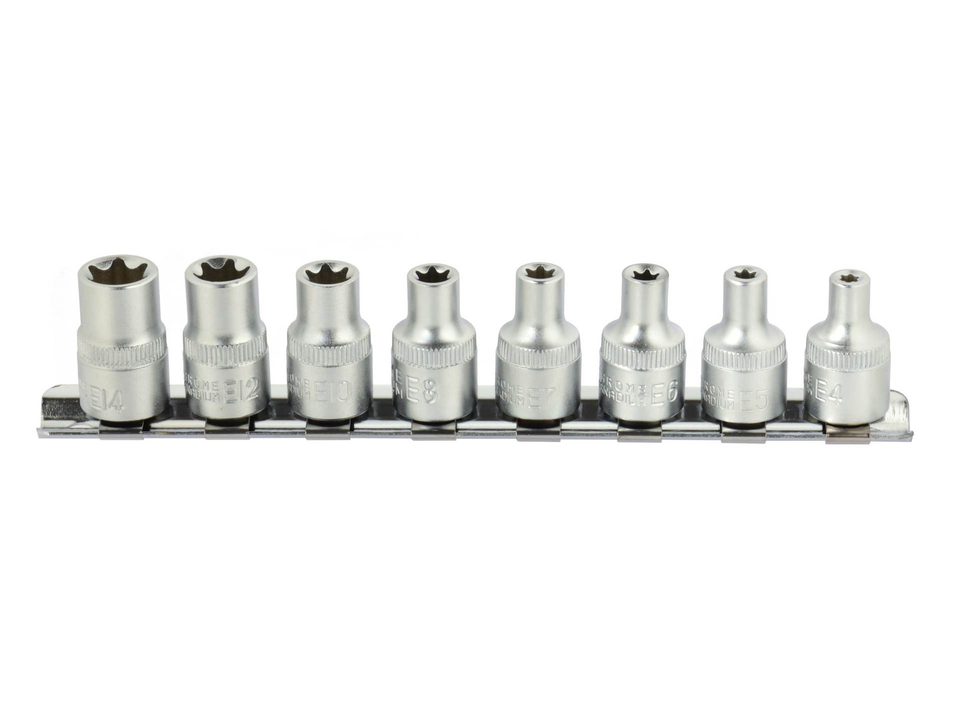 8el. zestaw nasadek TORX E4-14mm 3/8"